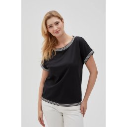 Marisse Women's T-Shirt L-Ts-4637 Black