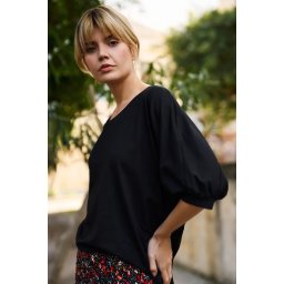 Marisse Women's T-Shirt L-Ts-4658 Black