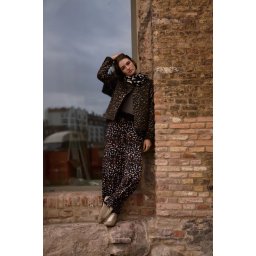 Marisse Brown Viscose Trousers With A Belt
