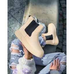 Resti Beige women's boots a'la snow boots Uteris
