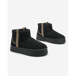Resti Women's short boots a'la snow boots with ornament Erititta