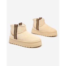 Resti Women's short boots a'la snow boots with ornament Erititta