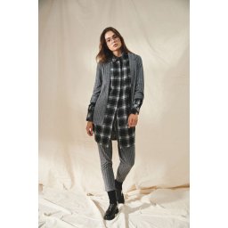 Marisse Shirt Dress With Tie Z-Su-3615 Black