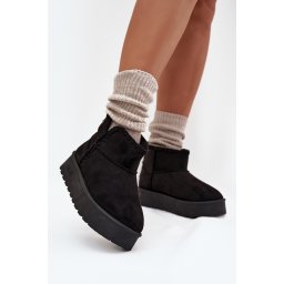 BIG STAR SHOES Дамски Снежни Обувки На Платформа С Шевове Big Star