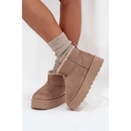 BIG STAR SHOES Дамски Снежни Обувки На Платформа С Шевове Big Star