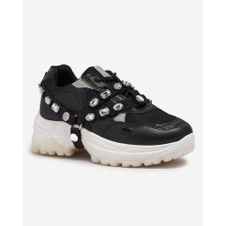 Resti Black women's sneakers with a thick sole Natsumi - Footwear