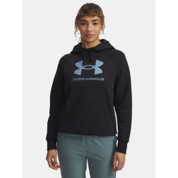 Women's sweatshirt Under Armour UA Rival Flc Shimmer Hdy-BLK - Women's