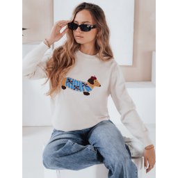 Дамски пуловер с апликация на куче CHICPAWS