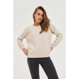 Marisse WOMEN'S SWEATSHIRT Z-BL-4816 L.BEIGE
