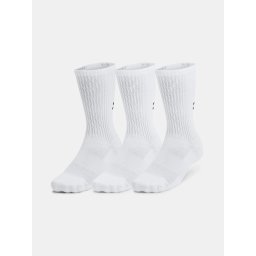 Unisex socks Under Armour Unisex UA TC 3pk Crew-WHT - unisex