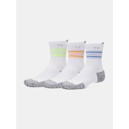 Unisex socks Under Armour UA Velociti Run Cush 3p Crew-WHT - unisex