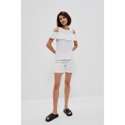 Marisse Lyocell Shorts L-Sh-3702 White