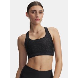 Women's bra Under Armour Crossback Mid Print-BLK - Women's