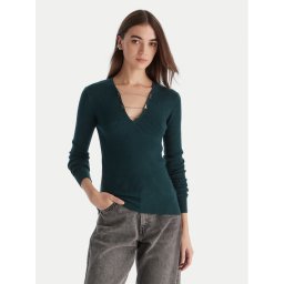 Patrizia Pepe Пуловер 2K0331/K7S0-G619 Зелен Regular Fit