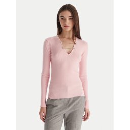 Patrizia Pepe Пуловер 2K0331/K7S0-M555 Розов Regular Fit