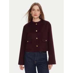 Tommy Hilfiger Преходно яке WW0WW47446 Бордо Regular Fit