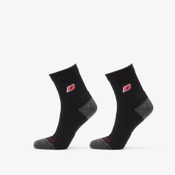 Чорапи New Balance Active Premium Crew Quarter 2-Pack Black S