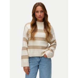 Vero Moda Пуловер Inez 10331538 Бежов Regular Fit