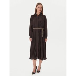 MICHAEL Michael Kors Рокля тип риза MF5838A7R3 Кафяв Regular Fit