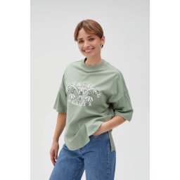 Marisse Women's Sweatshirt L-Bl-4616 Olive