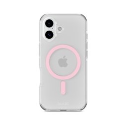 Гръб Holdit MagSafe за iPhone 17 - Розов/Прозрачен