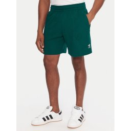 adidas Спортни шорти Essentials Trefoil JW1040 Зелен Regular Fit