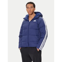 adidas Пухено яке Essentials Climawarm 3-Stripes JX7799 Тъмносин Regular Fit