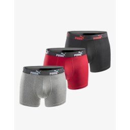 PUMA 3-Packs Boxer Shorts Black/Red