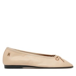 Балеринки Tommy Hilfiger Soft Leather Ballerina Bow FW0FW08355 Розов
