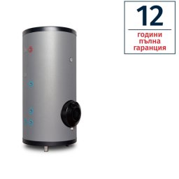 Комбиниран подово стоящ бойлер TEDAN Combi Pro Мах INOX 200 литра, две паралелни серпентини, неръждаем, 6 kW