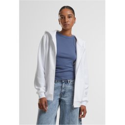 Women's zip-up hoodie Fluffy Hoody white