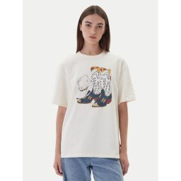 Levi's® Тишърт Graphic Tabor 001MX-0007 Екрю Regular Fit