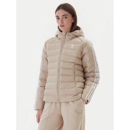 adidas Преходно яке adicolor JX2940 Бежов Slim Fit