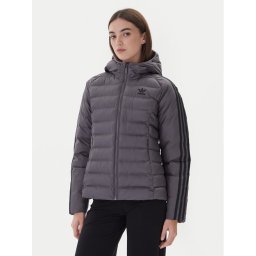 adidas Преходно яке adicolor JX2938 Сив Slim Fit