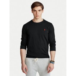 Polo Ralph Lauren Тениска с дълъг ръкав Classics 710671468001 Черен Custom Slim Fit
