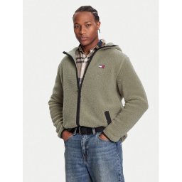Tommy Jeans Полар DM0DM19224 Зелен Regular Fit