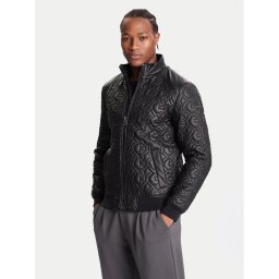 Guess Яке от имитация на кожа M5BL2E W1050 Черен Regular Fit