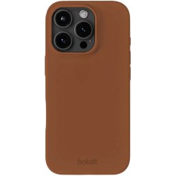 Гръб Holdit Silicone за iPhone 16 Pro - Almond Brown