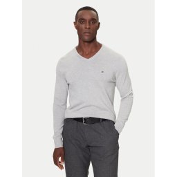 Tommy Hilfiger Пуловер MW0MW42249 Сив Regular Fit