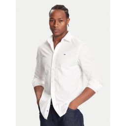 Tommy Jeans Риза DM0DM22026 Бял Regular Fit
