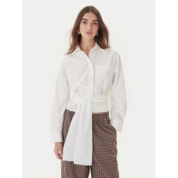 Weekend Max Mara Риза Fresco 2525116072 Бял Regular Fit