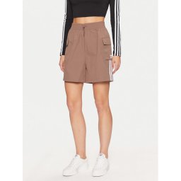 adidas Спортни шорти adicolor JC8132 Бежов Loose Fit