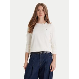 Tommy Hilfiger Пуловер WW0WW44984 Бял Regular Fit