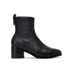 Tommy Hilfiger Боти Th Stretch Leather Bootie FW0FW08860 Черен