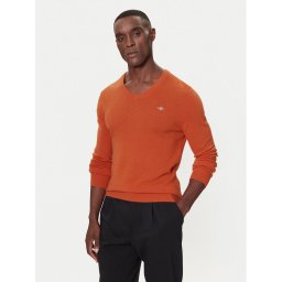 Gant Пуловер 8050274 Оранжев Regular Fit