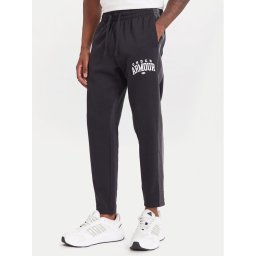 Under Armour Долнище анцуг Ua Rival Fleece Colorblock 6003954 Черен Loose Fit
