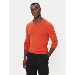 Gant Пуловер 8050274 Оранжев Regular Fit