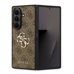 Гръб Guess PU 4G Metal Logo Case за Samsung Galaxy Z Fold 7 - Кафяв
