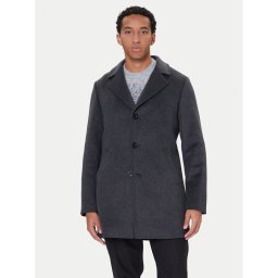 Guess Вълнено палто M4BL3S WGJ82 Сив Slim Fit