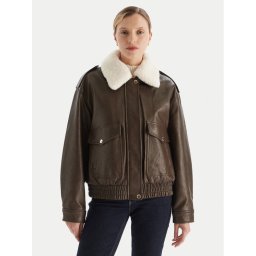 MICHAEL Michael Kors Яке от имитация на кожа 77A1487M52 Кафяв Relaxed Fit